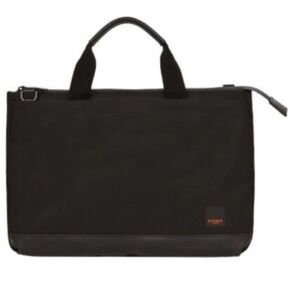 Knomo Shoreditch Unisex Laptop Case Black Top Zip Slim Brief 12" Tablet School